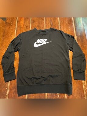Nike Black Tee with White Swoosh Tag